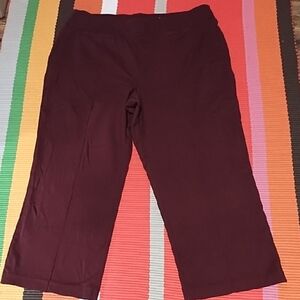 Cato Classic Maroon Capris VGC Size 18/20.